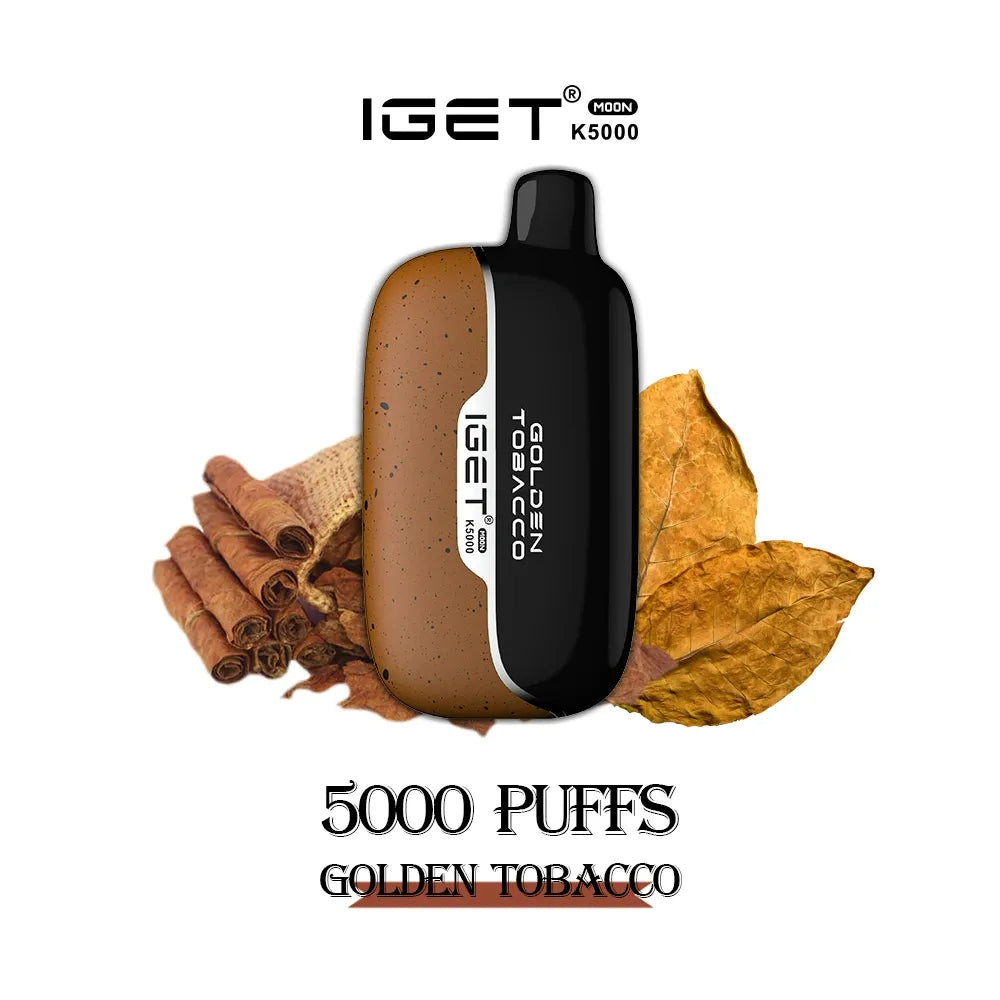 IGET Moon 5000 Puff Golden Tobacco