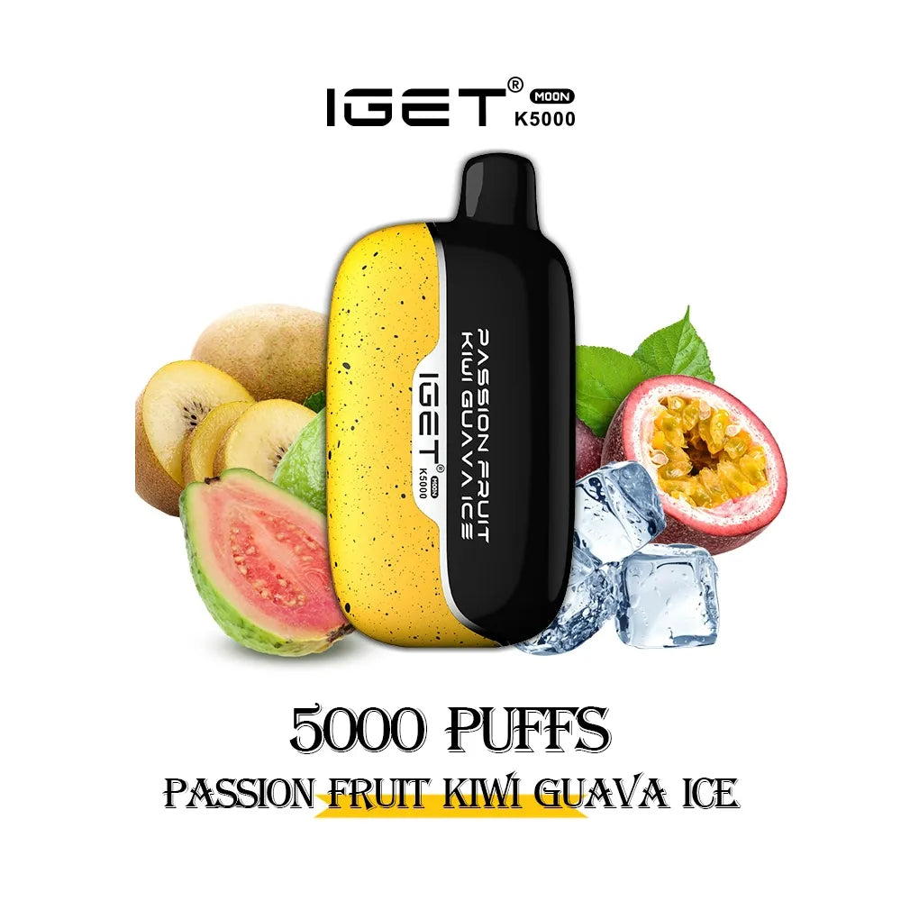 IGET Moon 5000 Puff Passion Fruit Kiwi Guava Ice