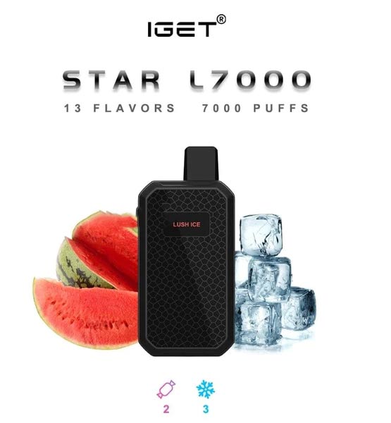 Iget Star L7000 – Lush Ice (7000 Puffs )