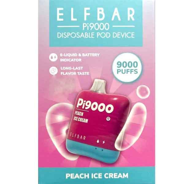 Elfbar Pi 9000 Peach Ice Cream